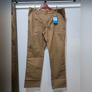 Columbia Flex Roc Utility Pants NWT Size 38x34 Flax/brown